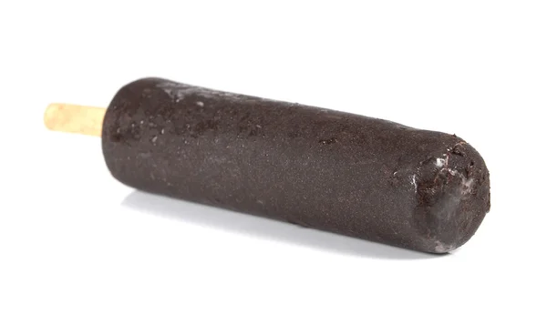Es krim dengan coklat pada tongkat — Stok Foto