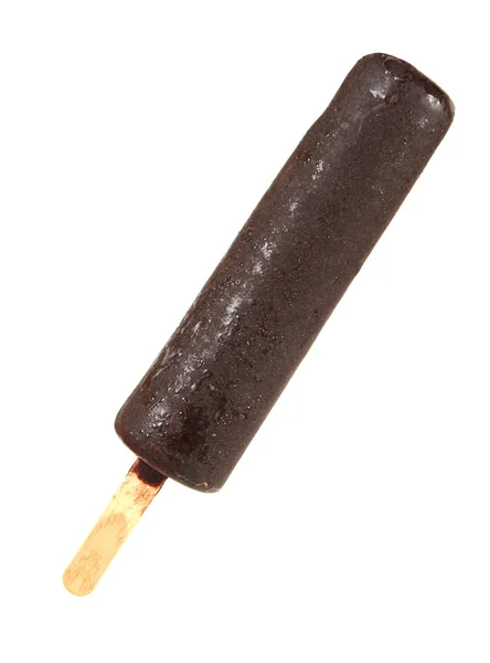 Fagylalt, csokoládé, egy bottal — Stock Fotó