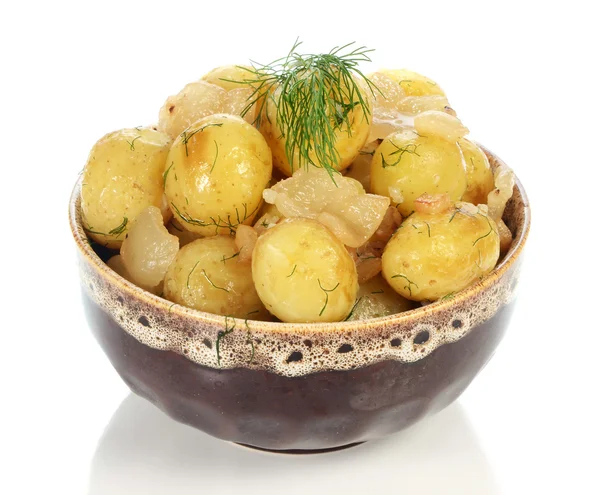 Batatas cozidas no prato — Fotografia de Stock