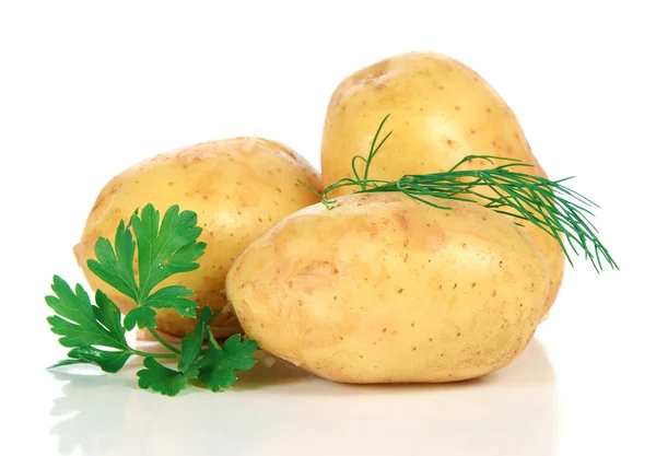 Verse rauwe aardappelen — Stockfoto