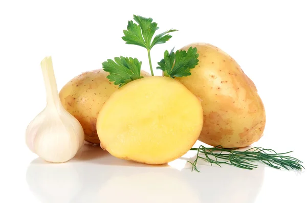 Fresh raw potatoes — Stock Photo, Image