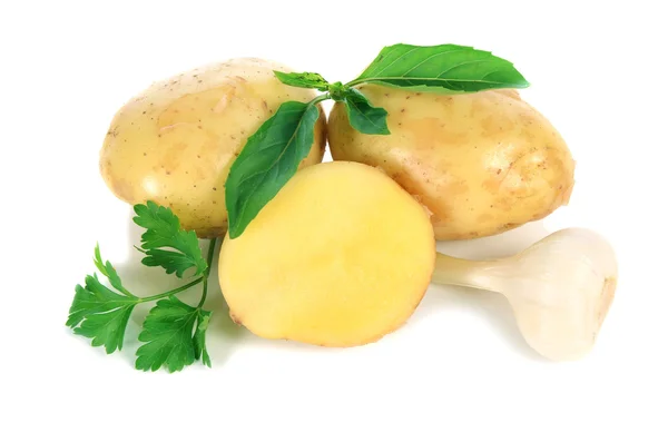 Batatas em bruto frescas — Fotografia de Stock