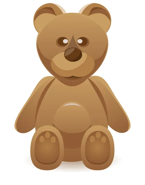 Teddy bear vector illustration — Stock Vector