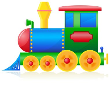 Children locomotive vector illustration clipart