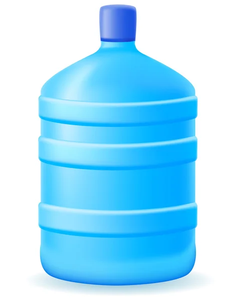 Água em uma ilustração do vetor plástico do bootle — Vetor de Stock