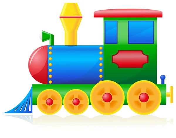 Děti lokomotiva vektorové ilustrace — Stockový vektor