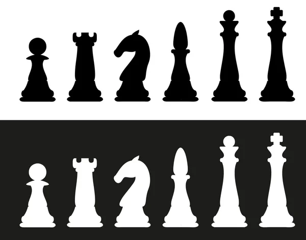 Peças de xadrez Vector Ilustração — Vetor de Stock