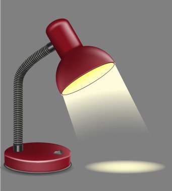 Lighting table lamp illustration