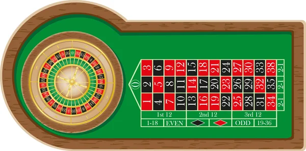 Rulet casino illüstrasyon — Stok fotoğraf