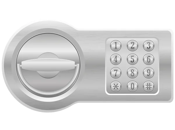 Electronic combination lock illustration — Stok fotoğraf