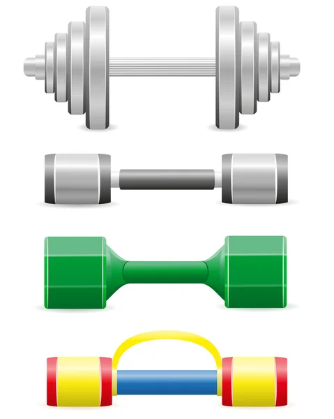 Dumbbells for fitness illustration — Stock Photo, Image