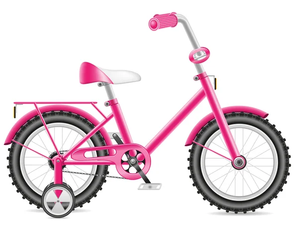 Дитячий велосипед для дівчинки ілюстрація — стокове фото
