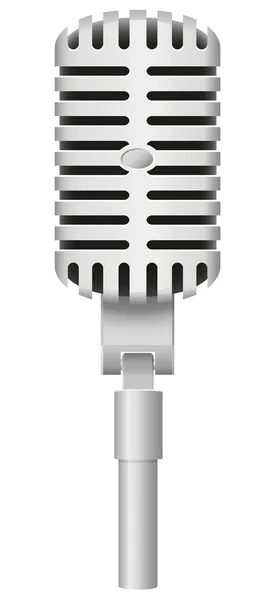 Stary ilustracja mikrofon — Zdjęcie stockowe