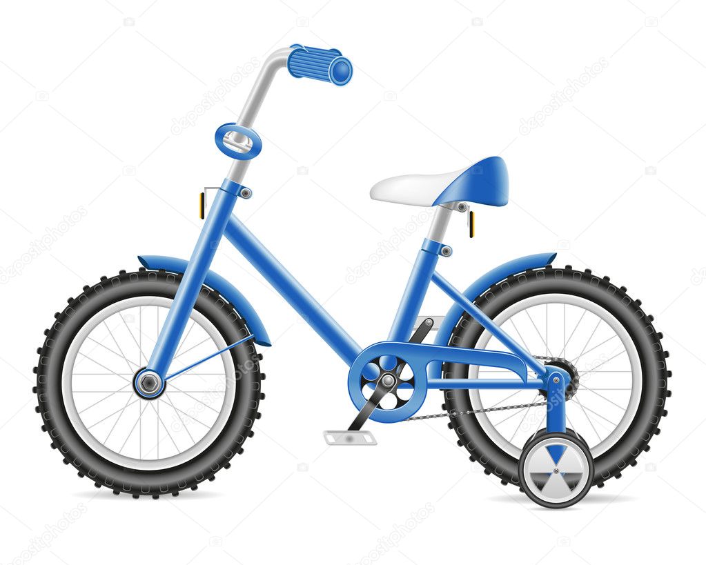 Kids bicycle for a boy illustration