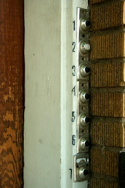 Apartman doorbells — Stock Fotó