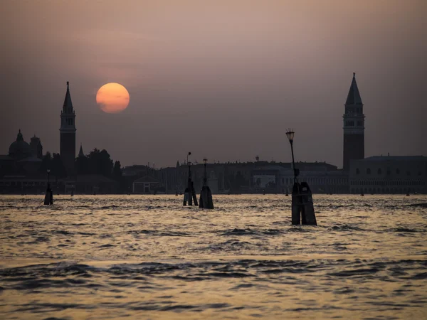 Sonnenuntergang Venedig Italien — Stockfoto