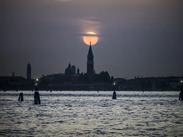 Sonnenuntergang Venedig Italien — Stockfoto