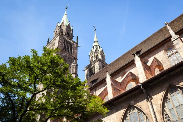 St. Lorenz Church Nuremberg Bavaria Germany — Stock Photo, Image