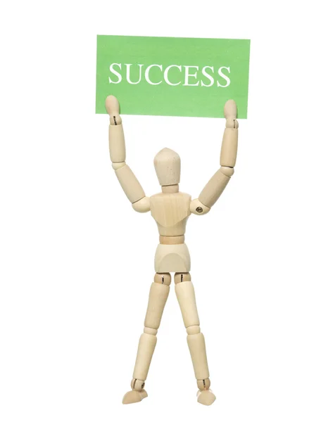 Doll with Success Sign — Stock Photo, Image