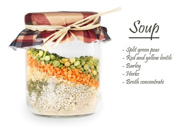 Homemade soup mix clipart