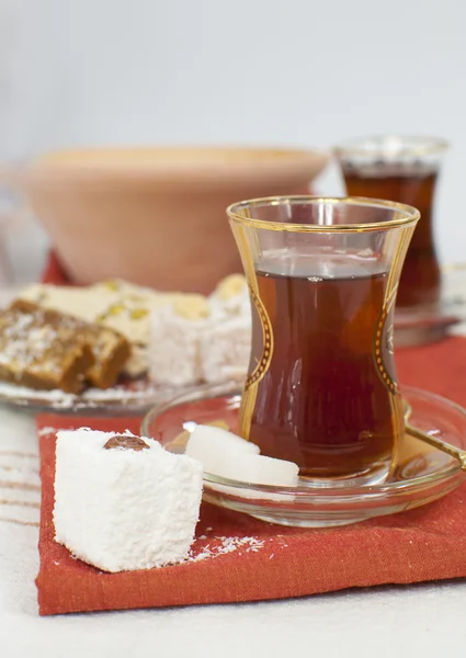 Chai turc traditionnel — Photo