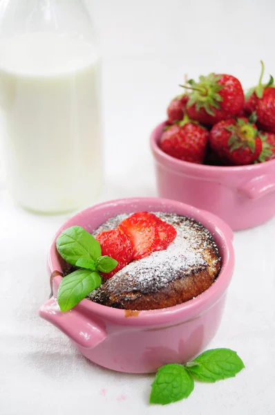 Φράουλα muffin — Φωτογραφία Αρχείου