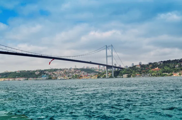 stock image Bridge over Bosphorus, Isatnbul, Turkey