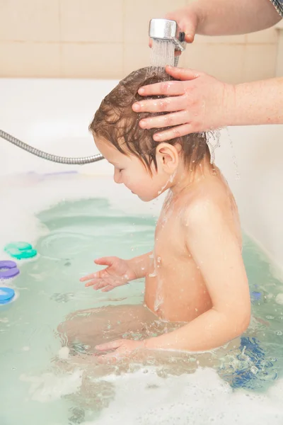 Boy taking bath — Stock Photo, Image