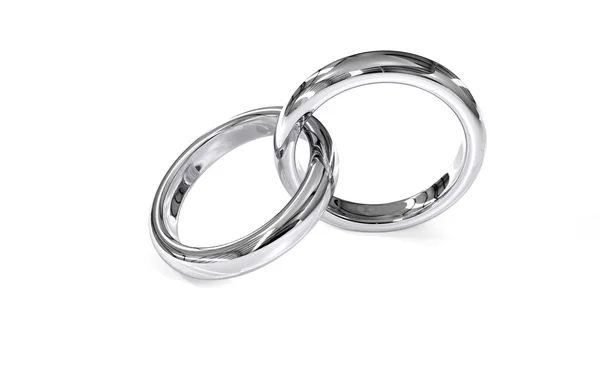 Zilveren ringen — Stockfoto