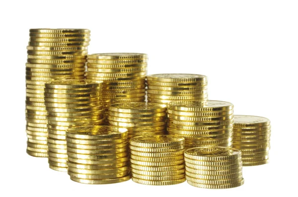 Zlatá mince — Stock fotografie