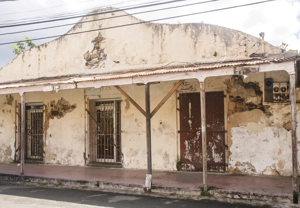 stock image Old Plaster Building with Gated Doors