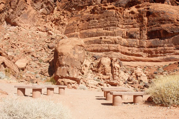 Bancos de pedra em Red Rock Canyon — Fotografia de Stock