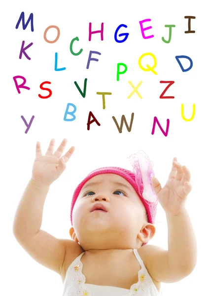 Catching alphabet words — Stock Photo, Image