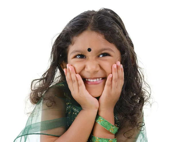Cute indická dívka — Stock fotografie