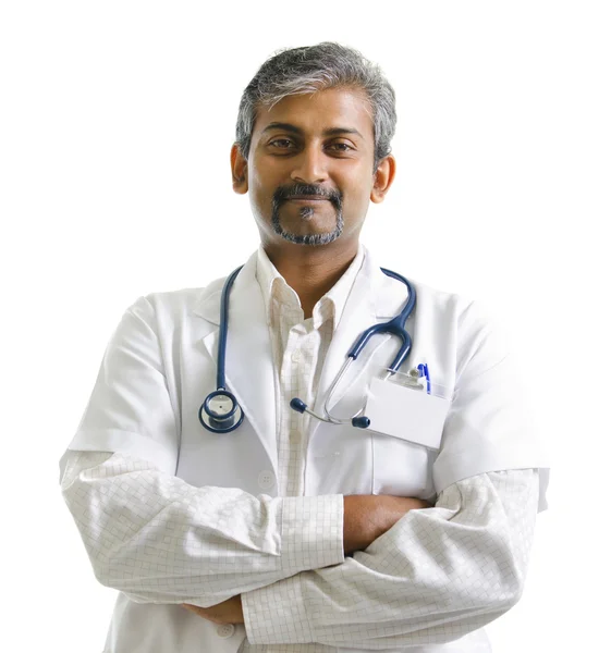 Indyjski lekarz mężczyzna — Zdjęcie stockowe