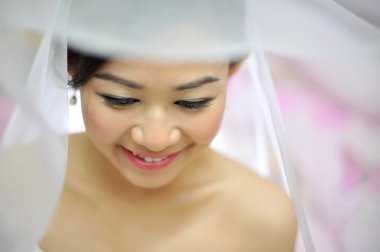 Asian bride clipart