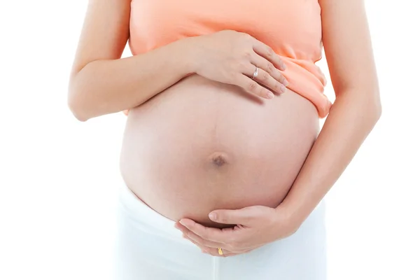 Семь месяцев беременности — стоковое фото