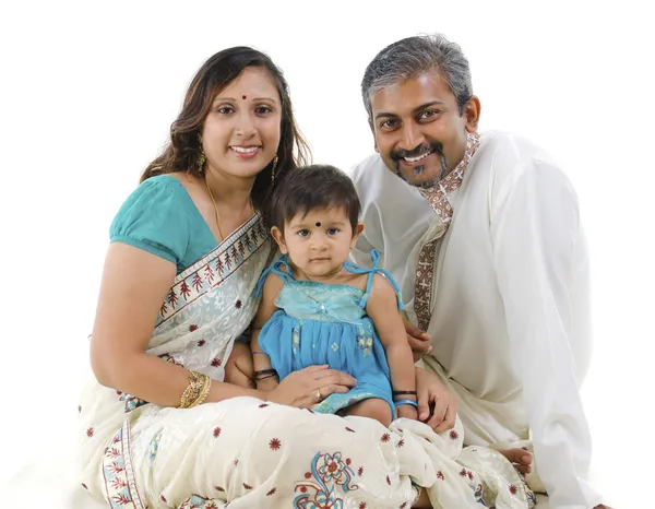 Индийская семья Стоковое Изображение