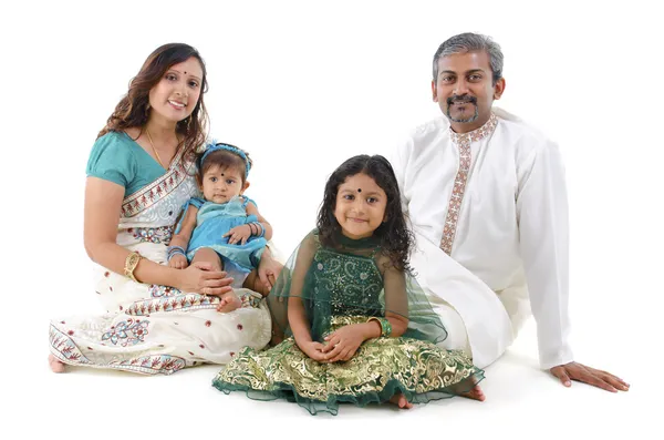 Traditionele Indische familie — Stockfoto
