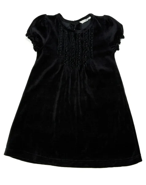Чёрное детское платье — стоковое фото