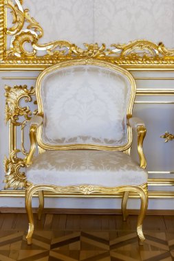 Antique gilded chair clipart