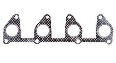 Metallic automotive exhaust manifold gasket clipart