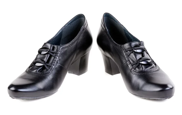 Bir çift siyah kadın ayakkabı — Stok fotoğraf