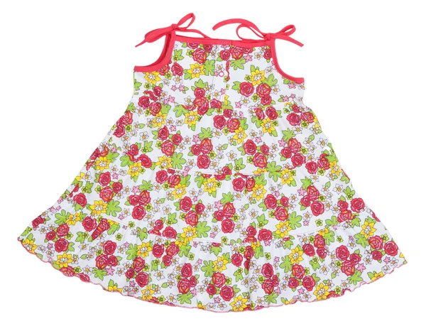 Colored rose children's summer dress — Stock Photo, Image
