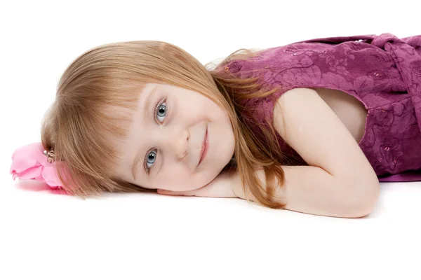 Ritratto di una bambina di quattro anni — Foto Stock