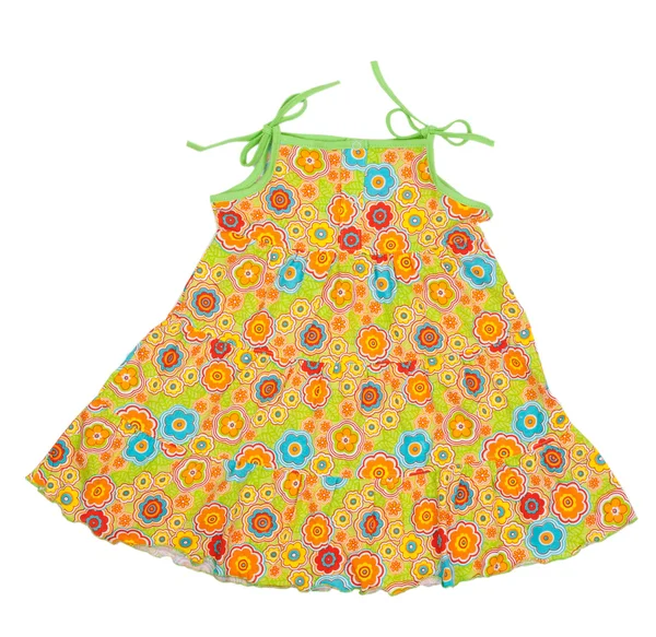 Renkli çocuk yazlık elbise — Stok fotoğraf