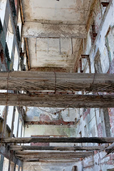 stock image Interior of the destroyed house