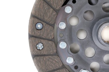 Auto Parts. Clutch plate closeup clipart