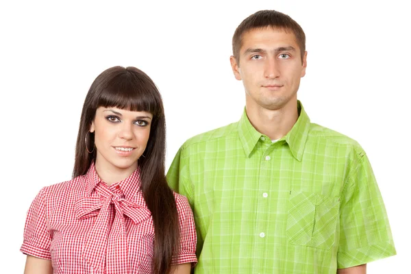 Porträtt av ett ungt par i kärlek — Stockfoto
