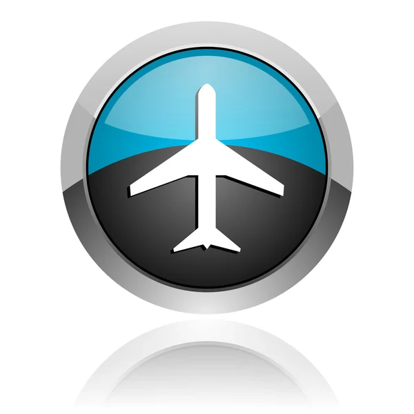 Ikonen för flygplan — Stockfoto